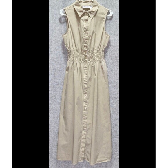 NWT Calvin Klein maxi button down collared dress - Picture 1 of 4